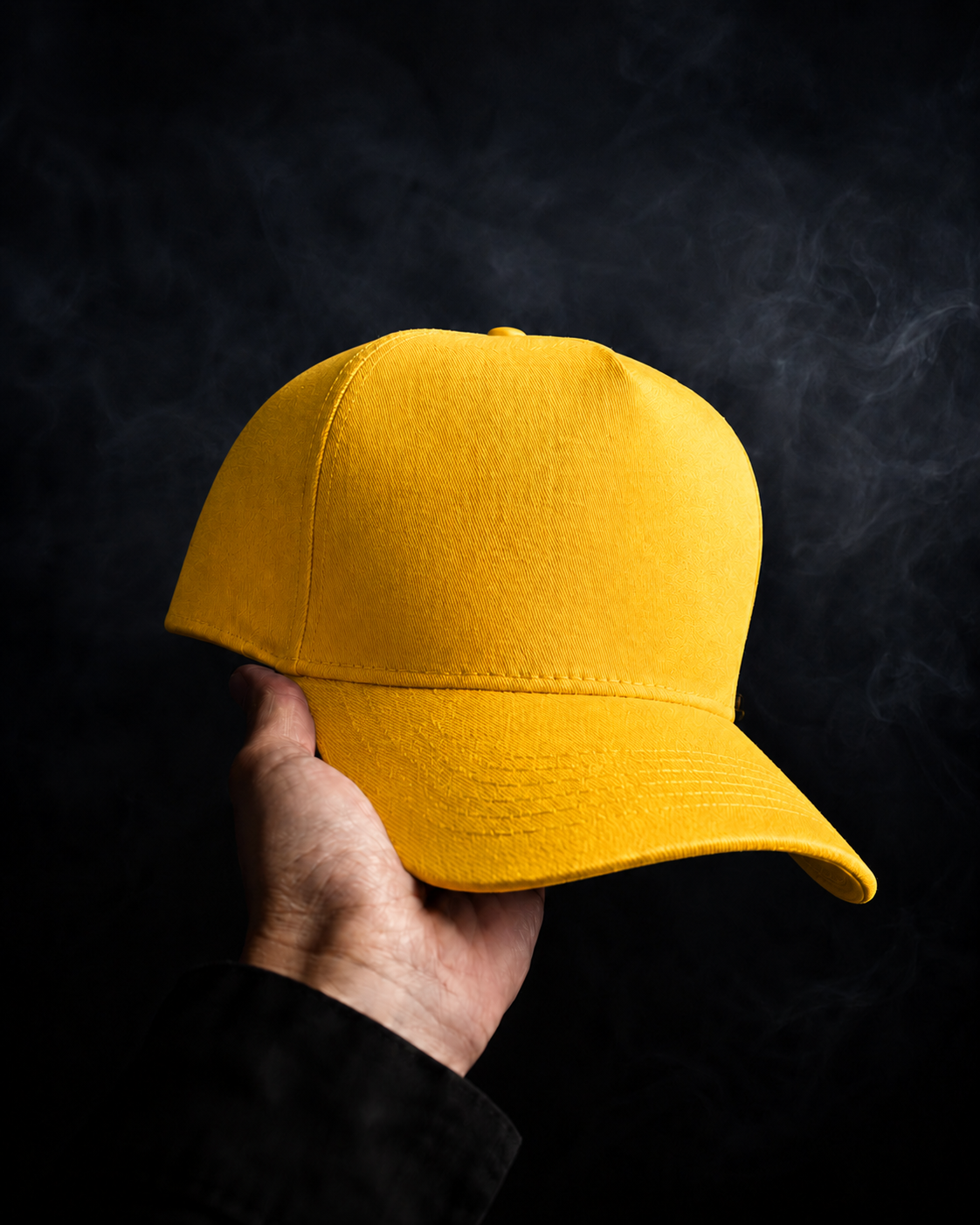 Yellow Baseball Cap – Bold Tone-on-Cap