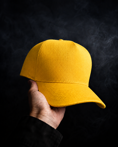 Yellow Baseball Cap – Bold Tone-on-Cap