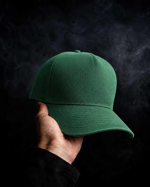 Classic Forest Green Baseball Cap – Premium Fabric