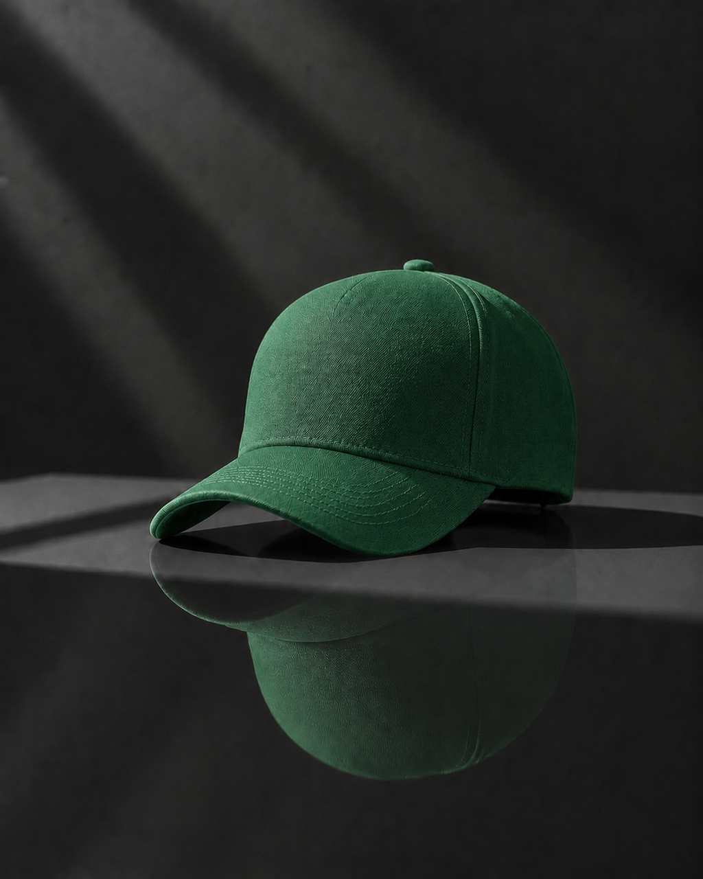 Classic Forest Green Baseball Cap – Premium Fabric