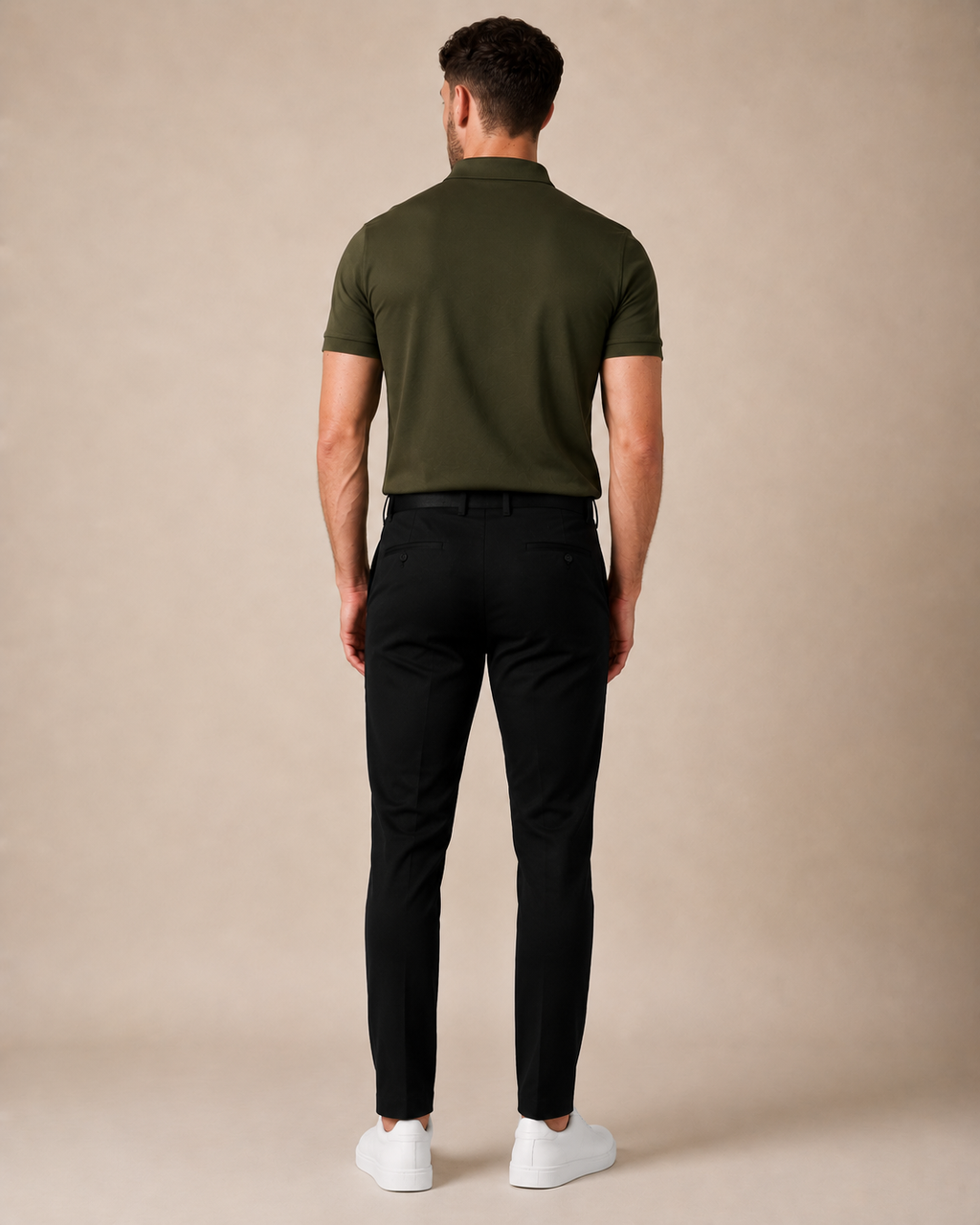 Premium Pique Polo T-Shirt — Olive Green