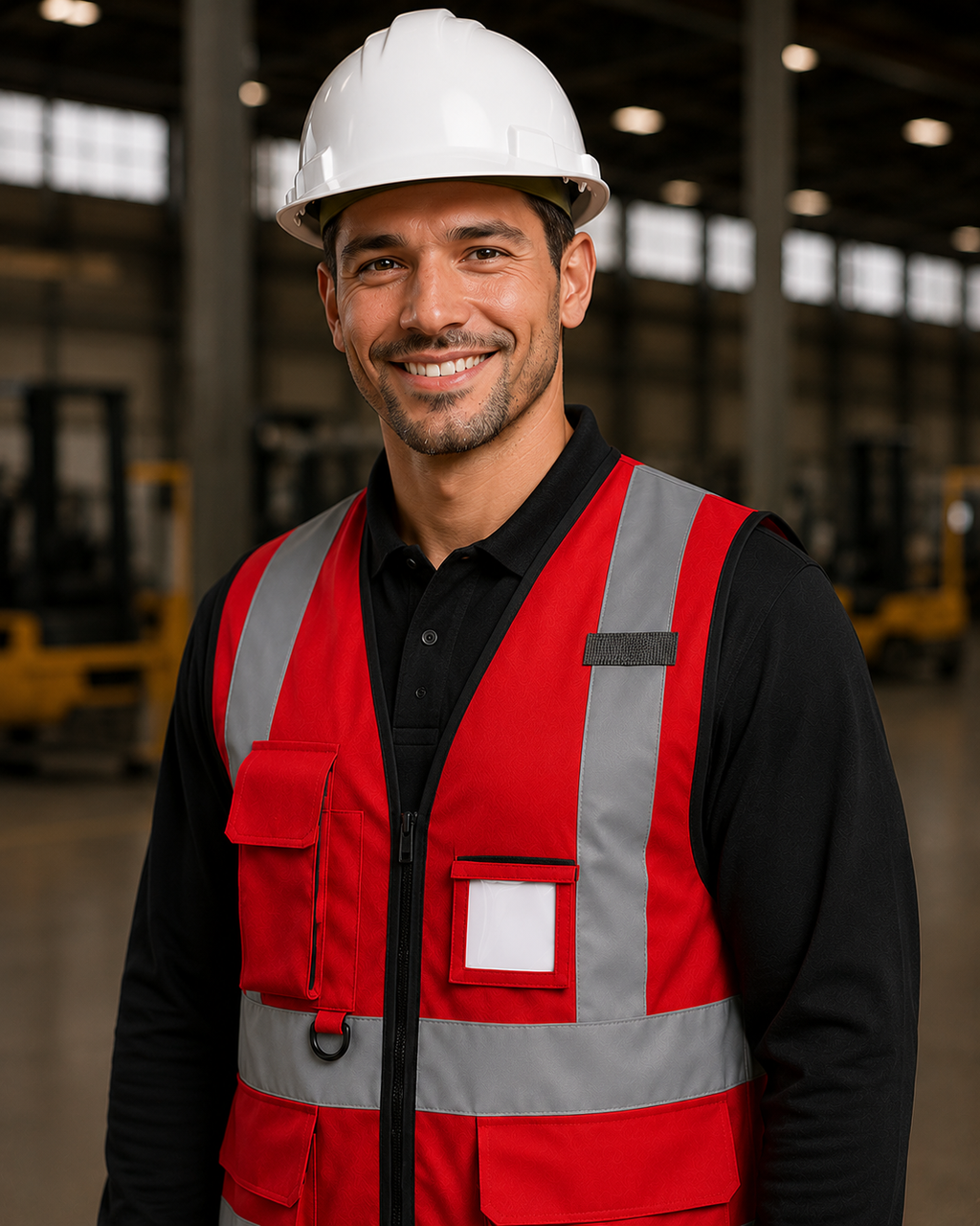 Red Premium Multi-Pocket Hi-Vis Safety Vest
