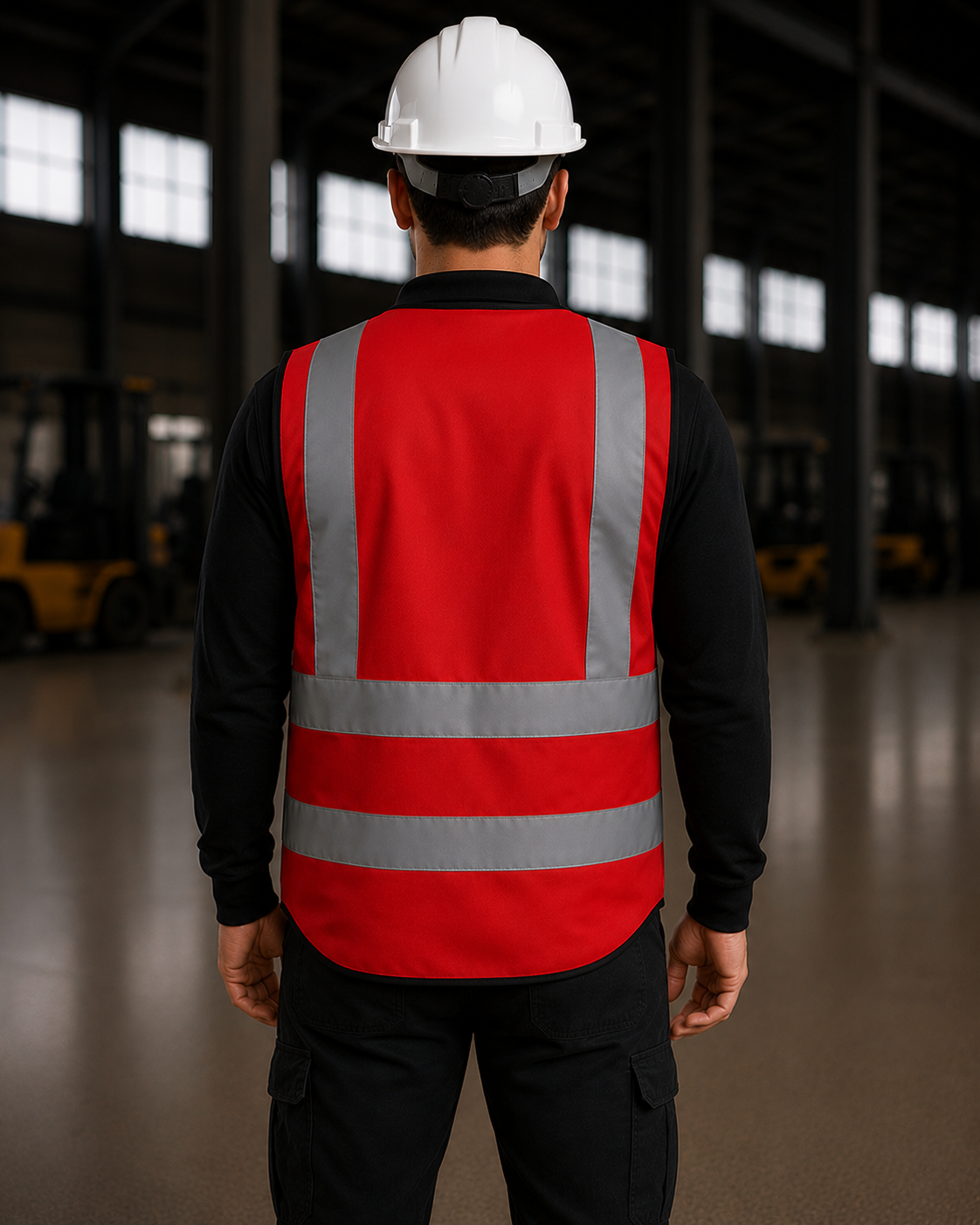 Red Premium Multi-Pocket Hi-Vis Safety Vest