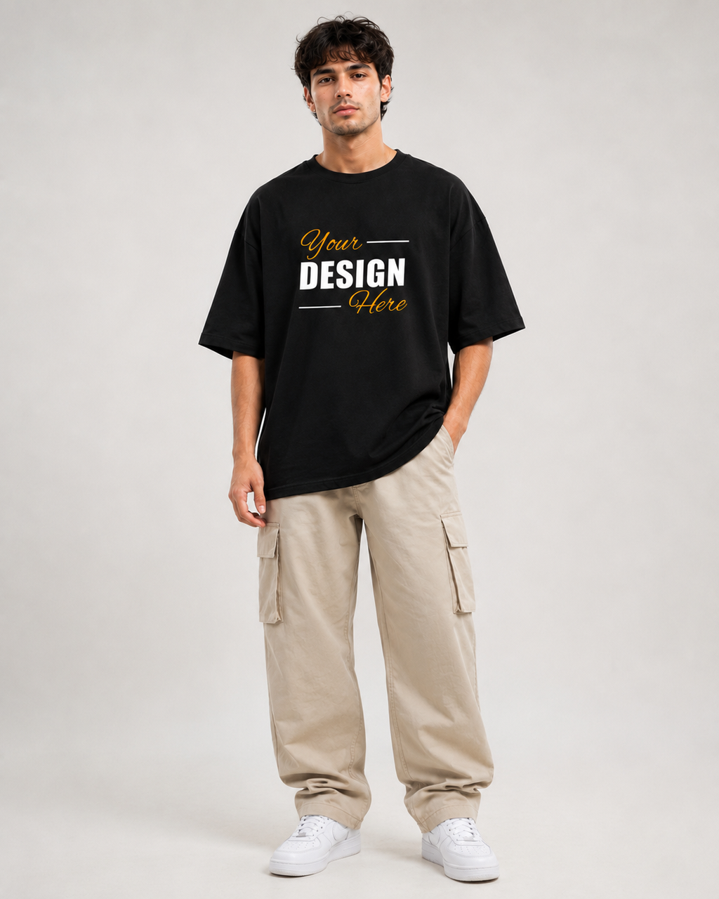 Men's Custom Oversized T-Shirt Print Your Own Design