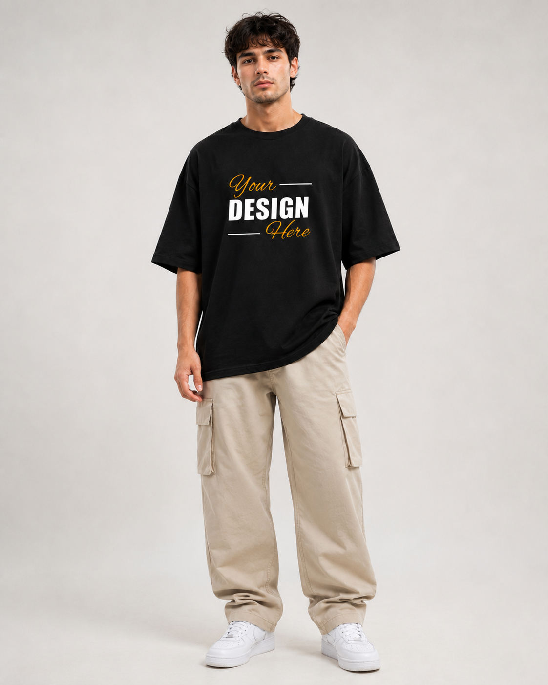 Men's Custom Oversized T-Shirt Print Your Own Design