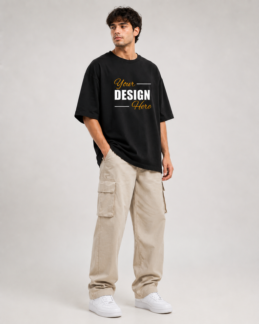 Men's Custom Oversized T-Shirt Print Your Own Design