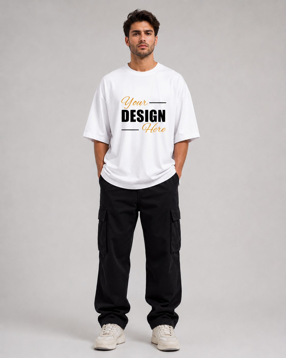 Men's Custom Oversized T-Shirt Print Your Own Design