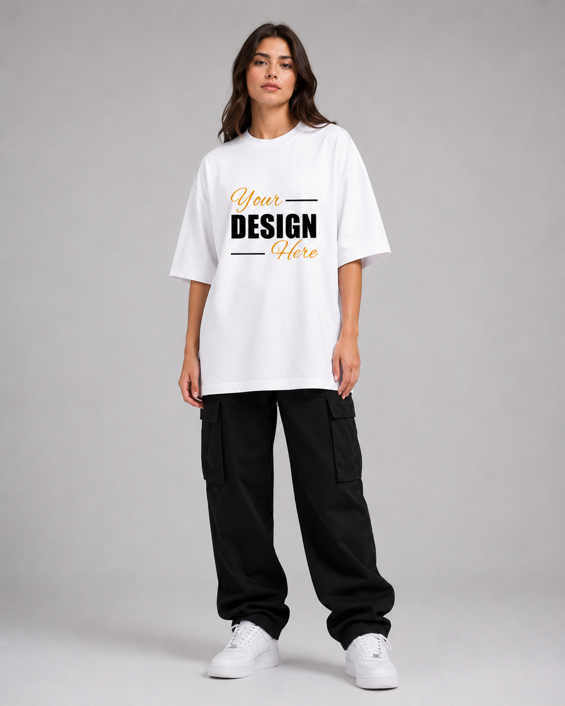 Women's Custom Oversized T-Shirt Print Your Own Design