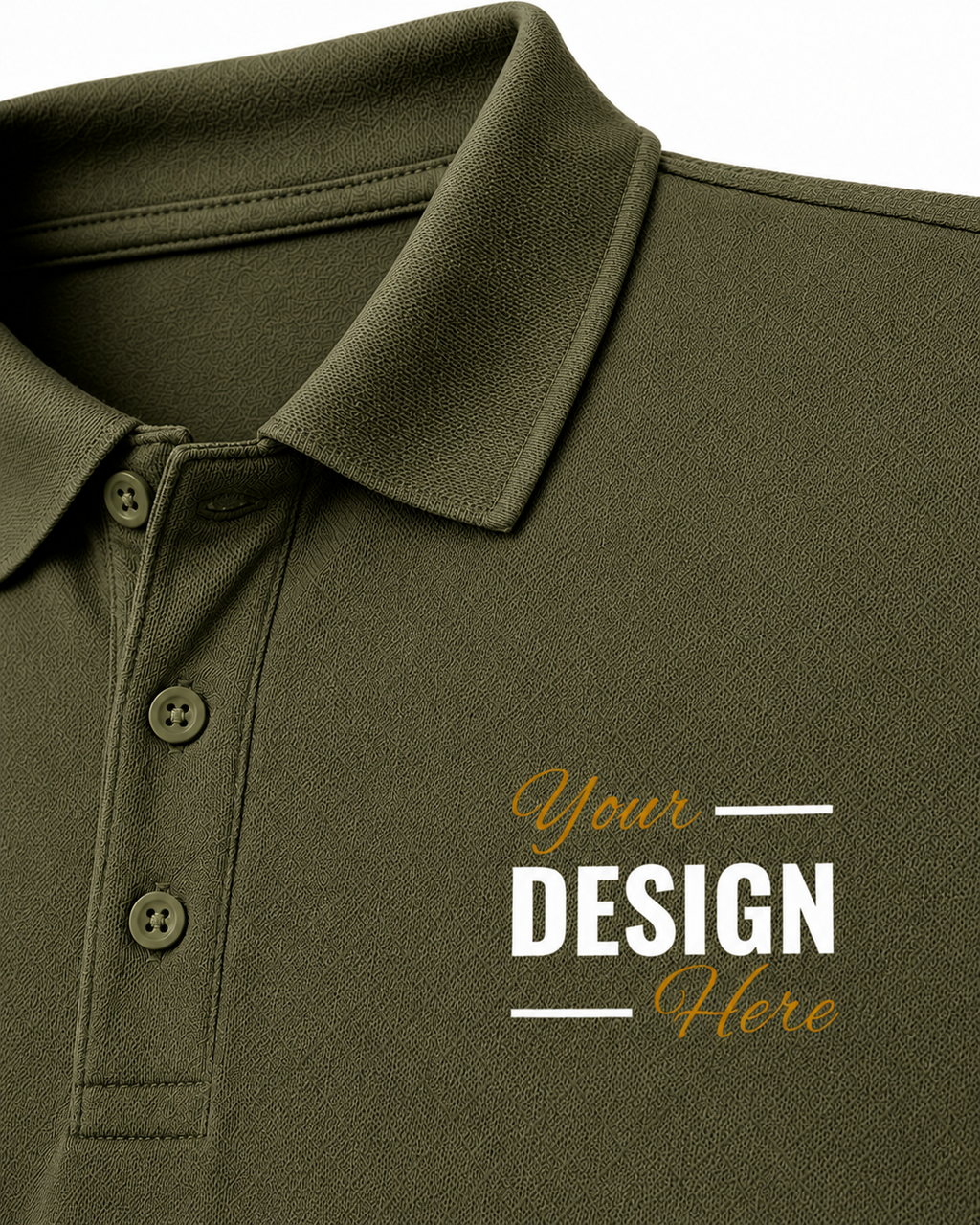 Custom Polo T-Shirt Print Your Logo or Design Unisex