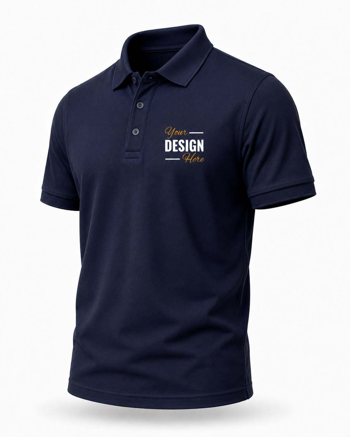 Custom Polo T-Shirt Print Your Logo or Design Unisex