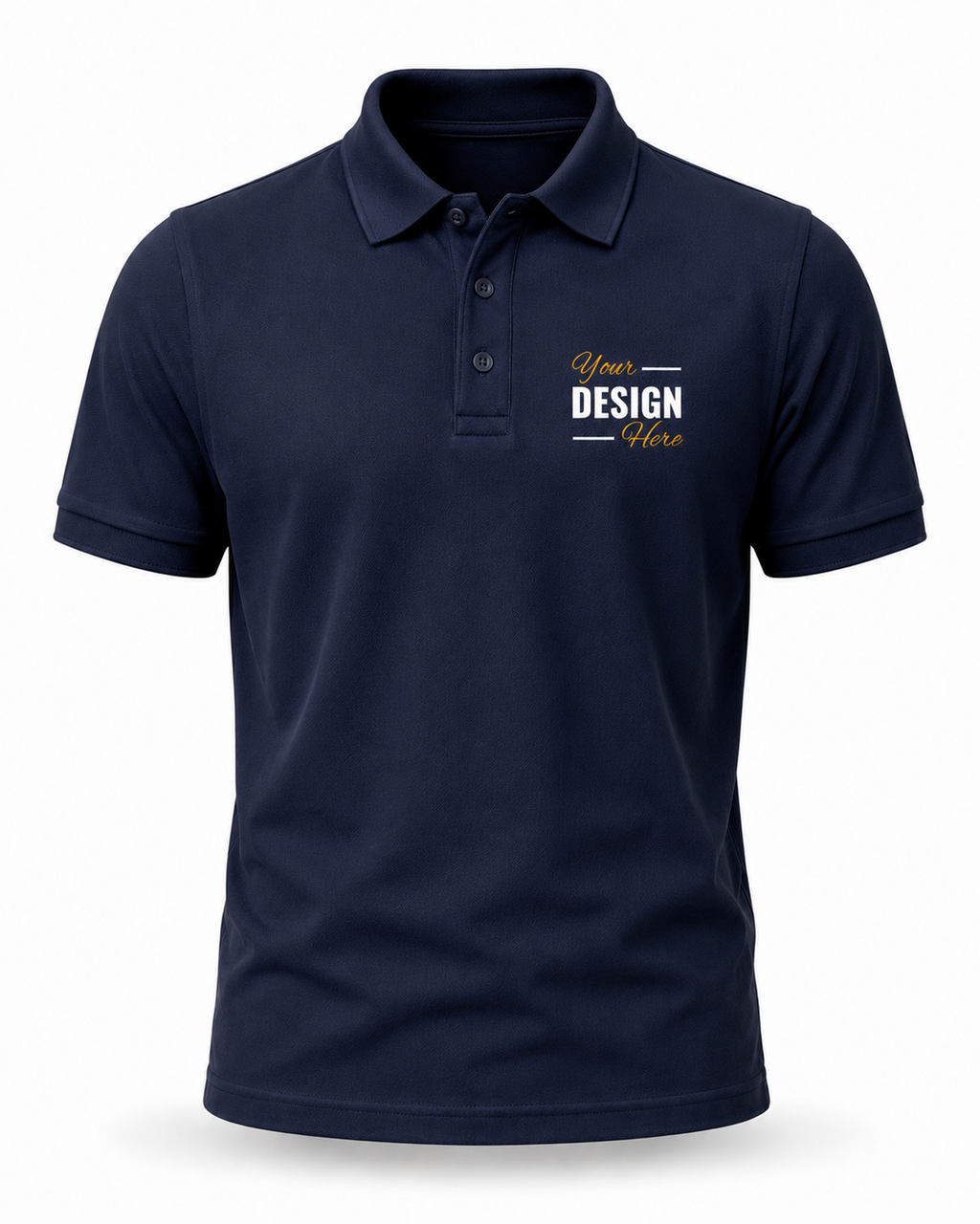 Custom Polo T-Shirt Print Your Logo or Design Unisex