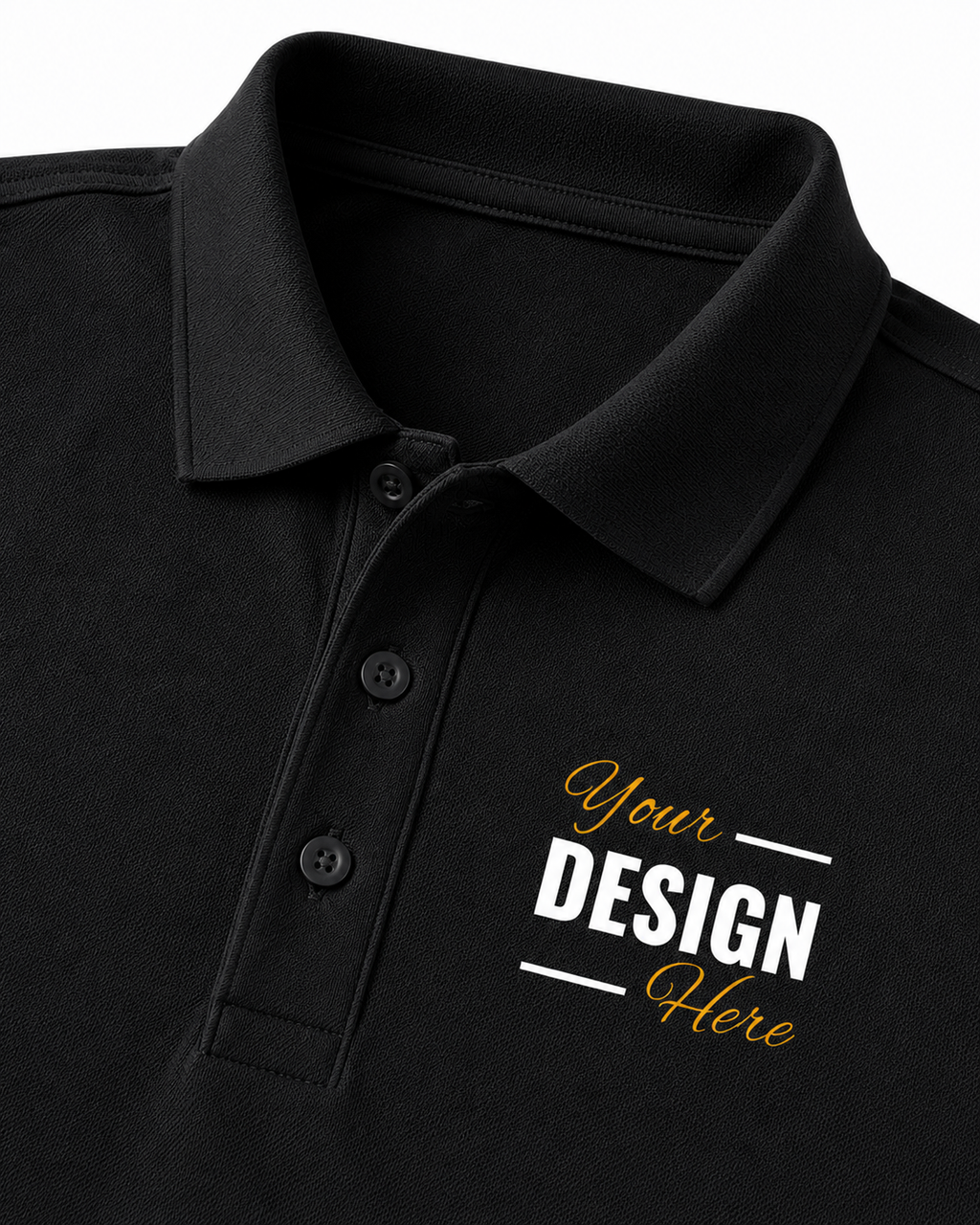Custom Polo T-Shirt Print Your Logo or Design Unisex