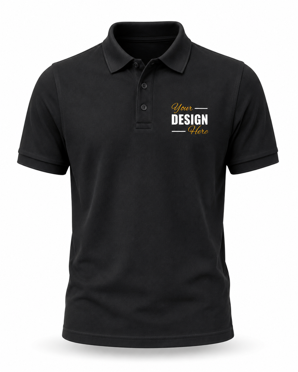 Custom Polo T-Shirt Print Your Logo or Design Unisex