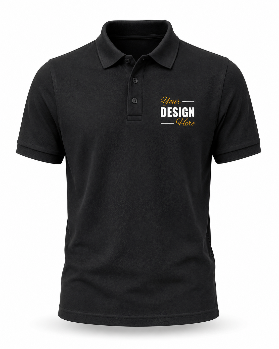 Custom Polo T-Shirt Print Your Logo or Design Unisex