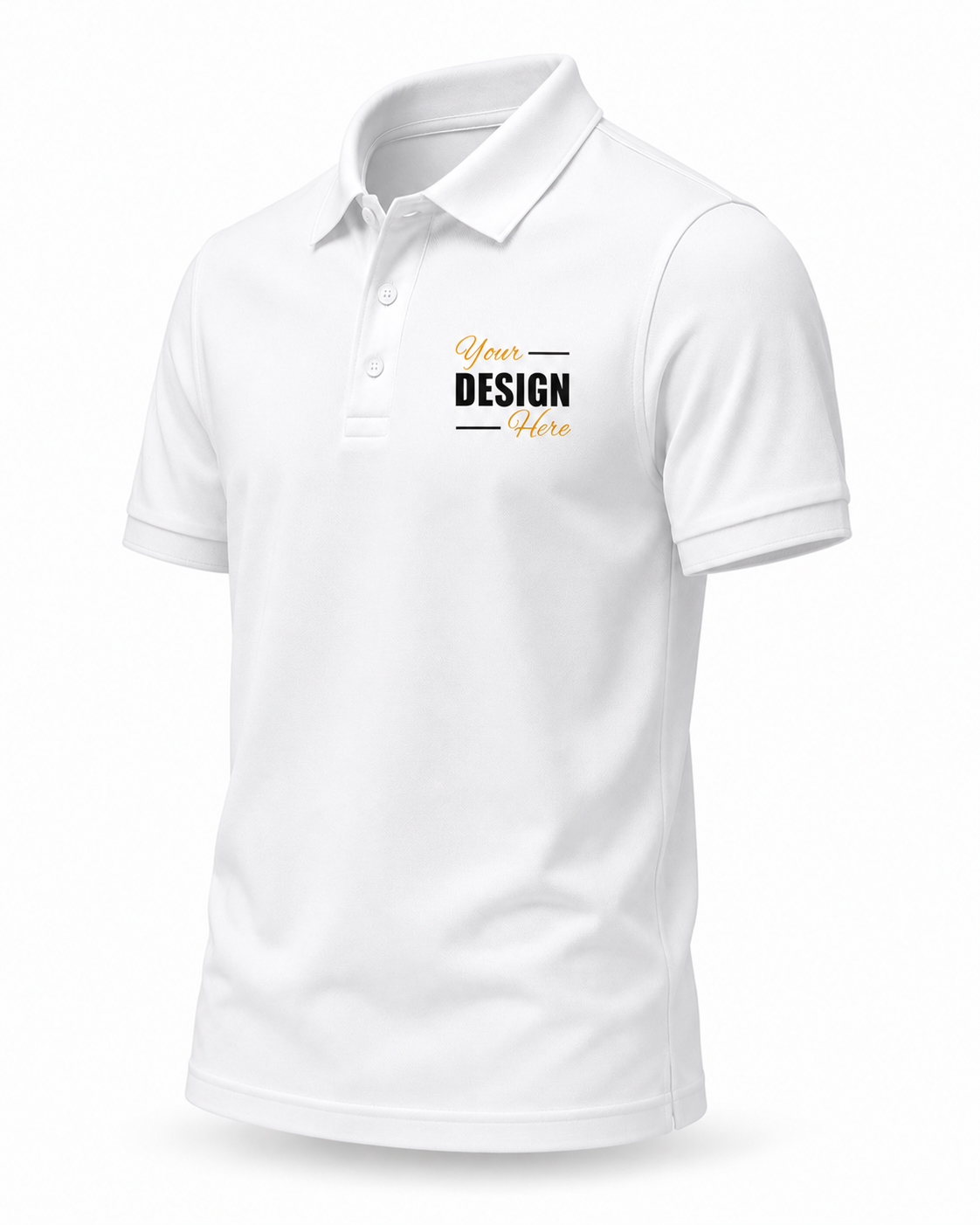 Custom Polo T-Shirt Print Your Logo or Design Unisex
