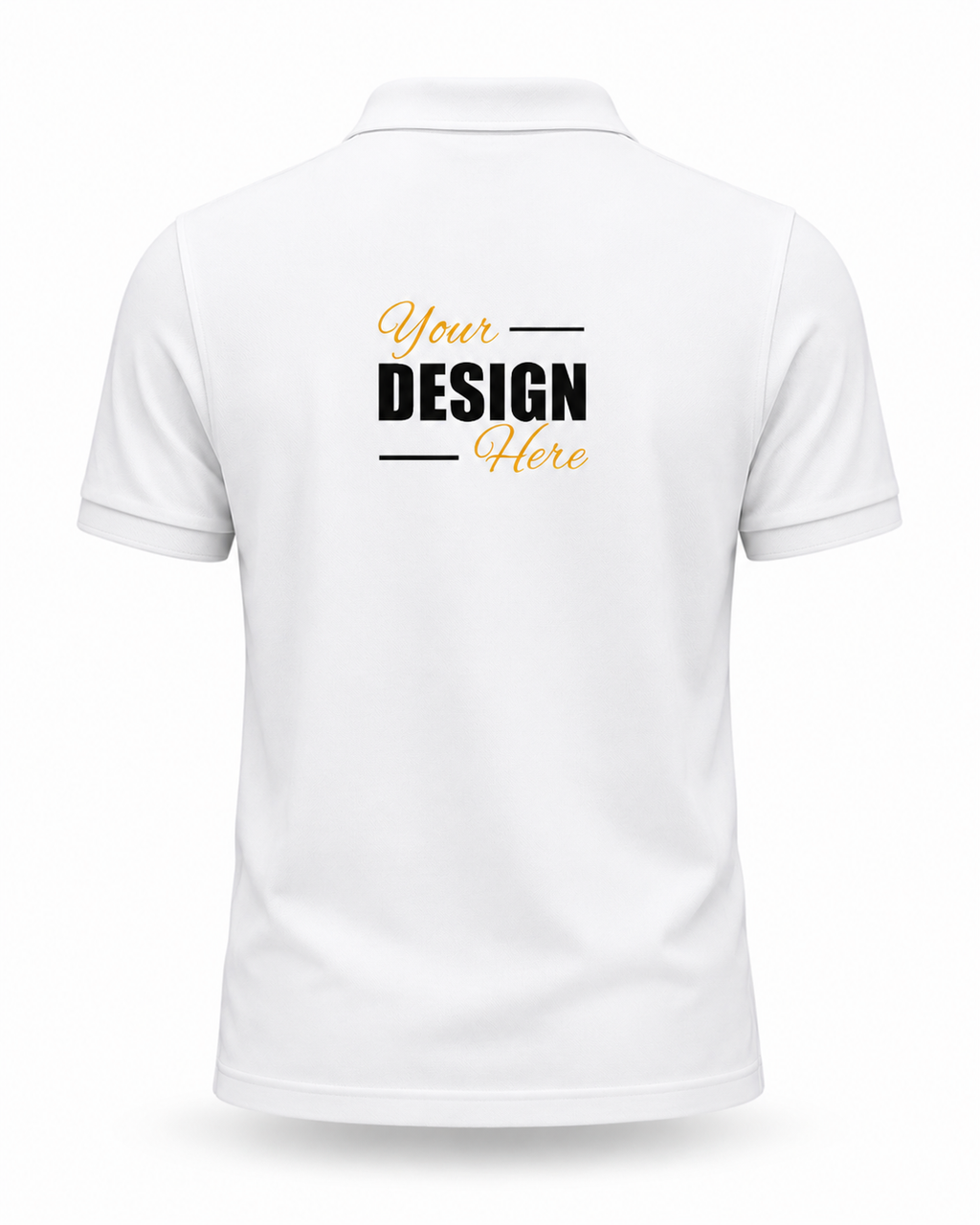 Custom Polo T-Shirt Print Your Logo or Design Unisex
