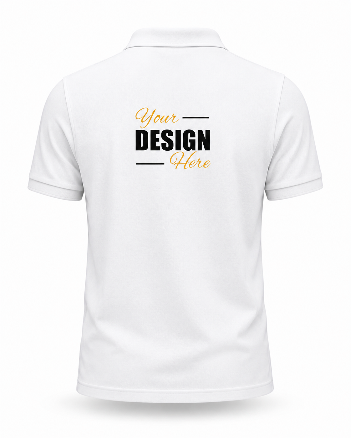 Custom Polo T-Shirt Print Your Logo or Design Unisex