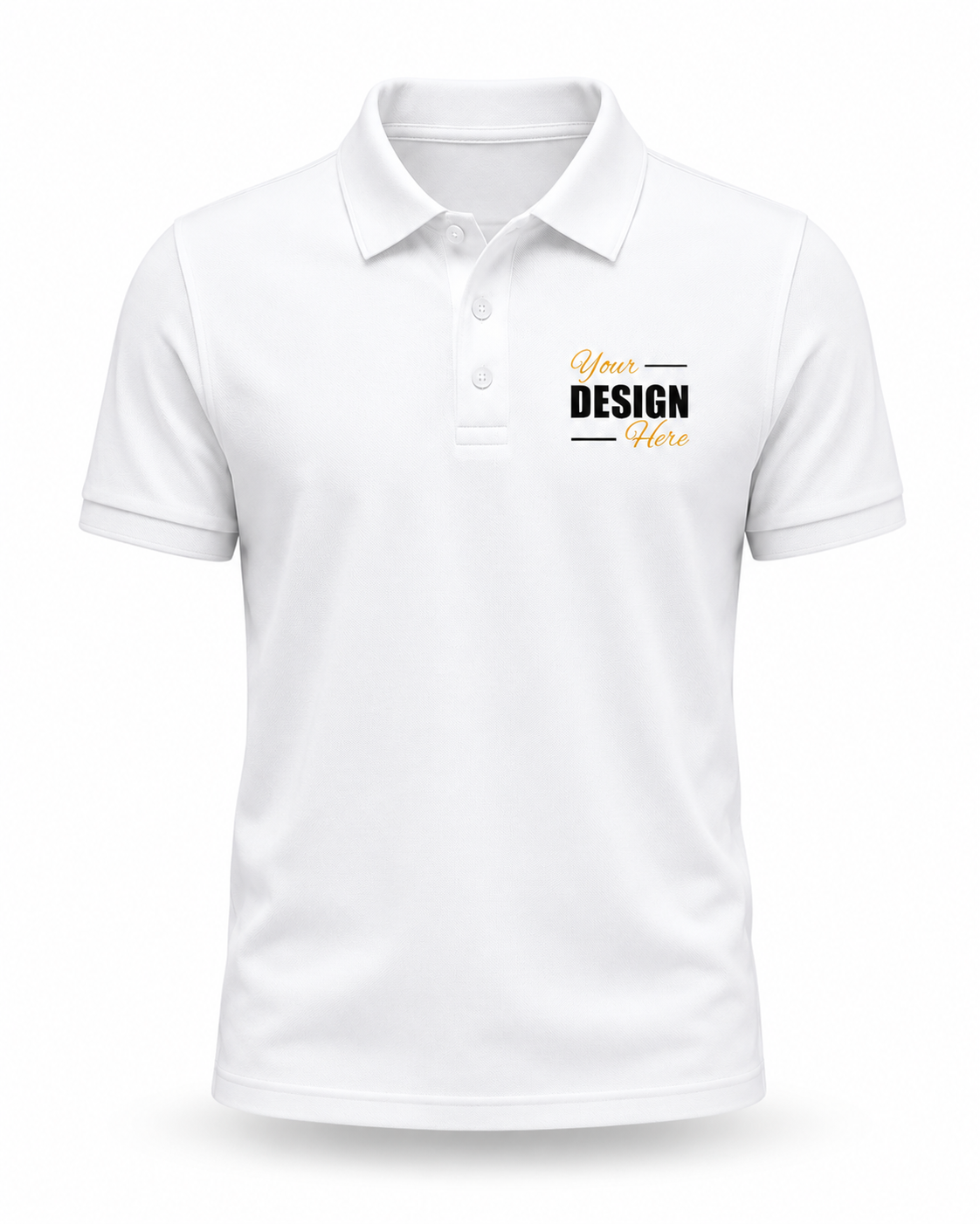 Custom Polo T-Shirt Print Your Logo or Design Unisex