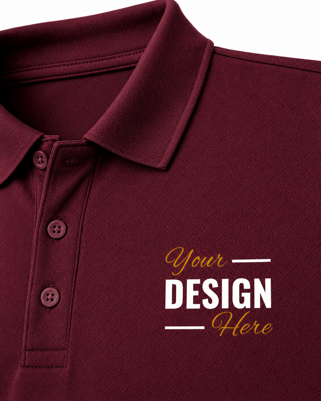 Custom Polo T-Shirt Print Your Logo or Design Unisex
