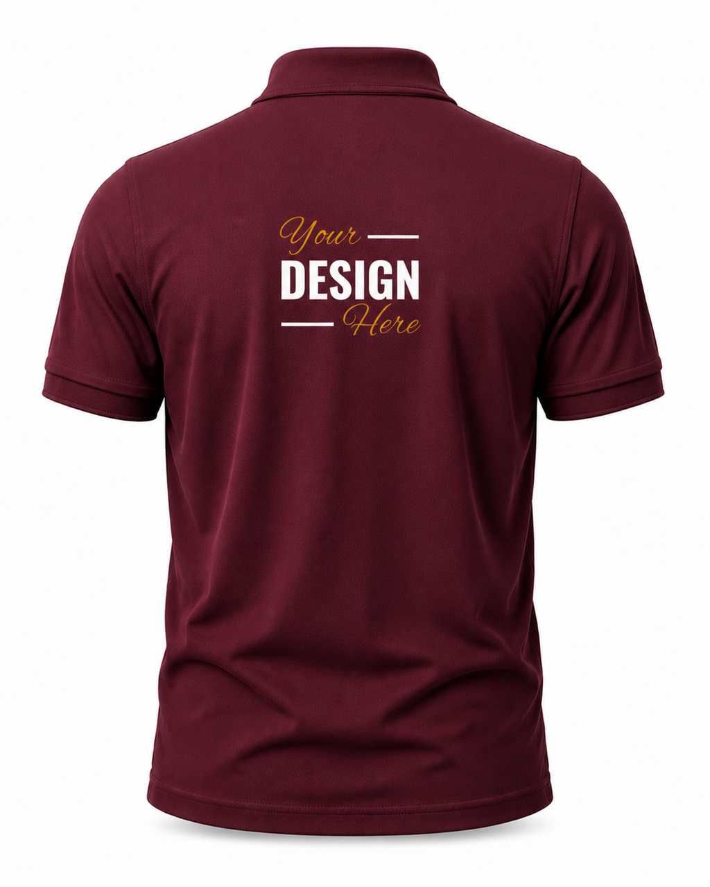 Custom Polo T-Shirt Print Your Logo or Design Unisex