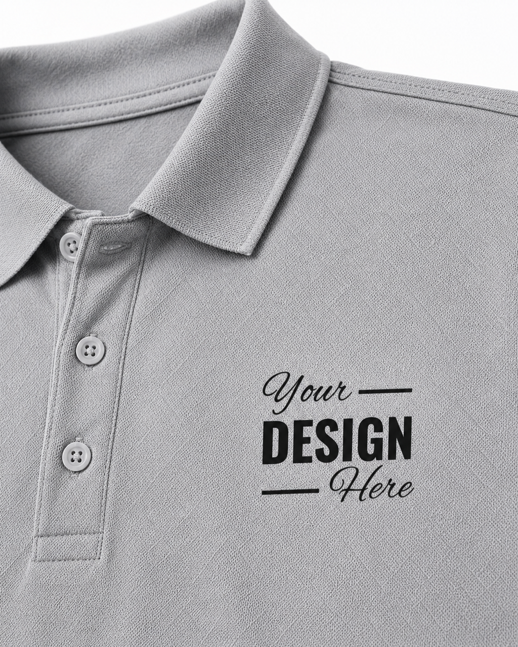 Custom Polo T-Shirt Print Your Logo or Design Unisex