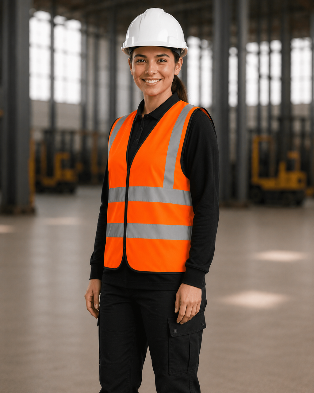 Orange Classic Hi-Vis Safety Vest (Unisex Two-Band)