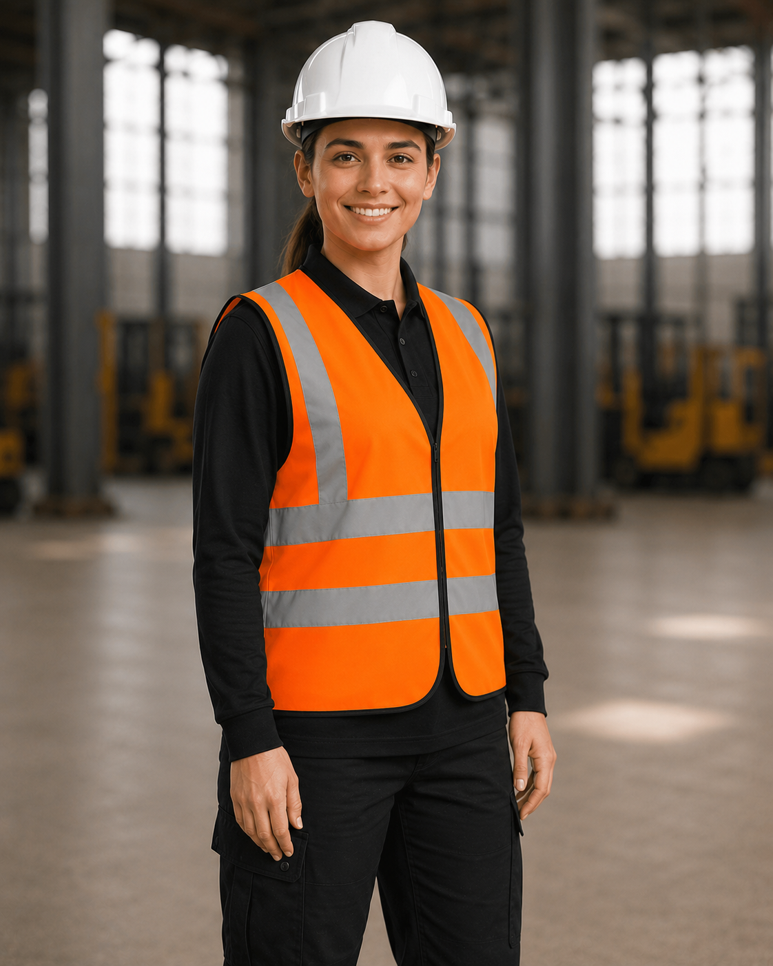 Orange Classic Hi-Vis Safety Vest (Unisex Two-Band)