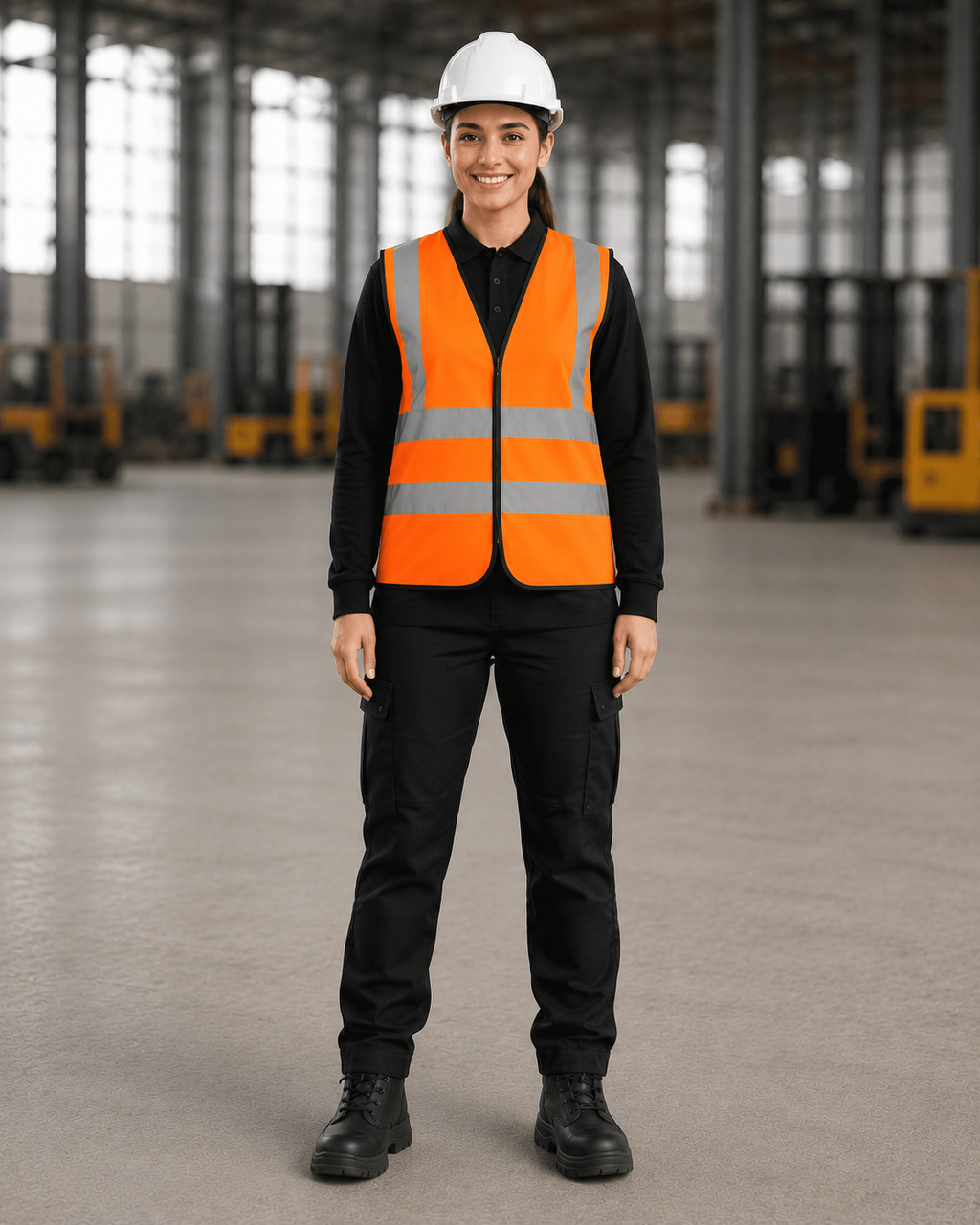 Orange Classic Hi-Vis Safety Vest (Unisex Two-Band)