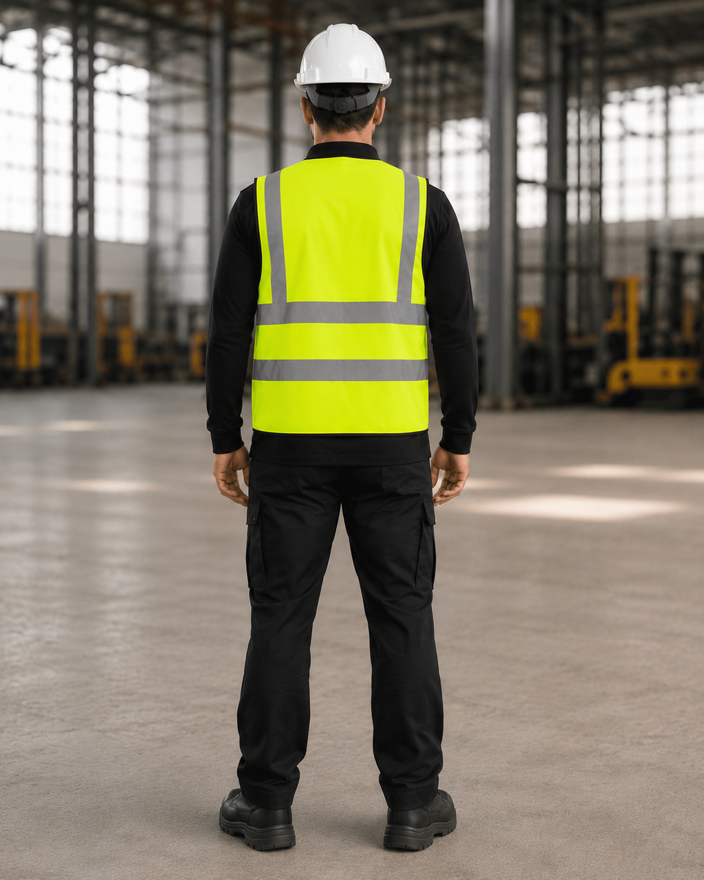 Yellow Classic Hi-Vis Safety Vest (Unisex Two-Band)