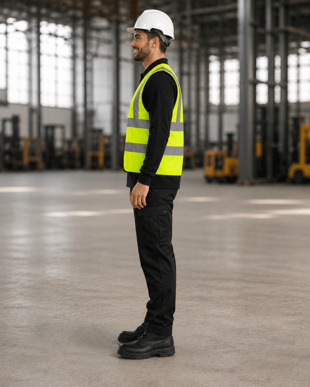 Yellow Classic Hi-Vis Safety Vest (Unisex Two-Band)