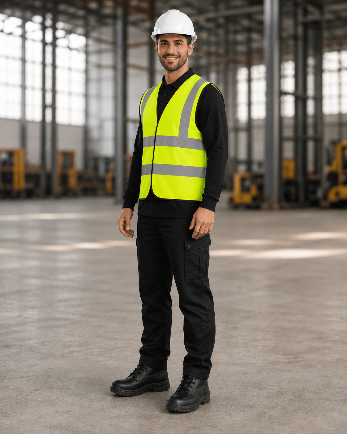 Yellow Classic Hi-Vis Safety Vest (Unisex Two-Band)