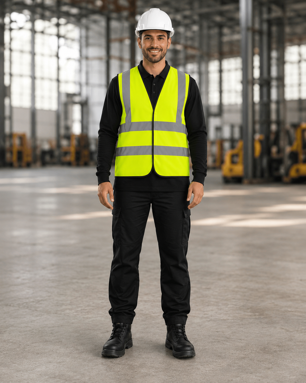 Yellow Classic Hi-Vis Safety Vest (Unisex Two-Band)