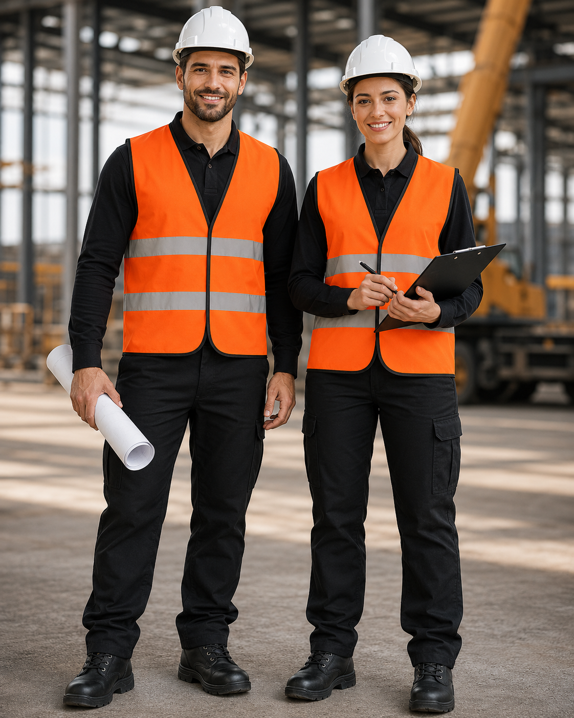 Orange Classic Hi-Vis Safety Vest (Unisex Two-Band)