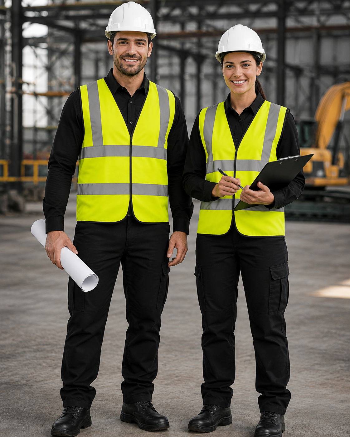 Yellow Classic Hi-Vis Safety Vest (Unisex Two-Band)