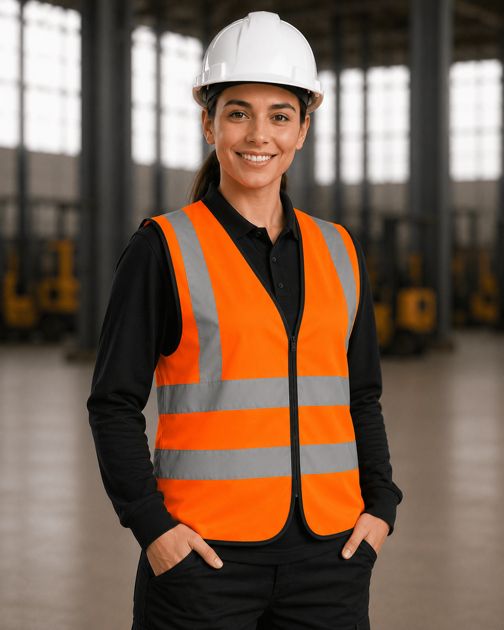 Orange Classic Hi-Vis Safety Vest (Unisex Two-Band)